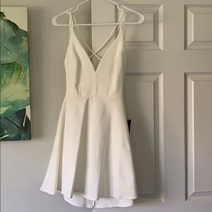 Lulus white cocktail party dress